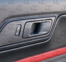 2015-2022 Mustang Carbon Fiber Door Handle Decal Accent kit - Ford picture