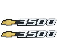 2Pc 2001-2007 Chevy 3500 Emblem Fit for Silverado Badge 15126053 picture