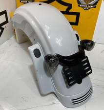 OEM 09-25 Harley Touring Road Glide Fender Tail Lights Stone Washed White Pearl picture