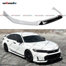 Platinum White Pearl Black 2 Tone Front Bumper Lip Kit For 2025 Up Honda Civic picture