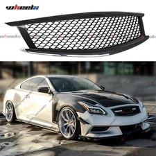 For Infiniti G37 Q60 Coupe 08-13 Carbon Fiber Skyline Front Bumper Upper Grille picture