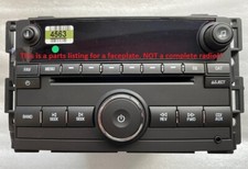 CD radio FACE for some 2006+ GM Delco stereos. For OEM factory original. New picture