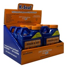 K-Seal Multi Purpose Permanent Coolant Leak Repair 8 oz Gasket Radiator - 6 Pack picture