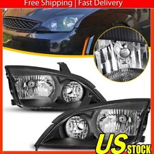 Fit 2005 2006 2007 Ford Focus ZX3 ZX4 Black Headlights Signal Lamps Left+Right picture