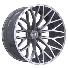22x12 TIS 566BSM Brushed Silver & Milled Wheels 6x5.5 (-44mm) Set of 4 picture