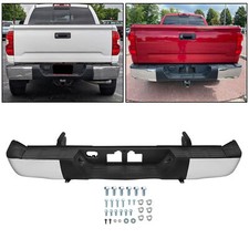 NEW Complete Chrome Steel Rear Bumper Assembly for Toyota Tundra 2014-2021 2019 picture