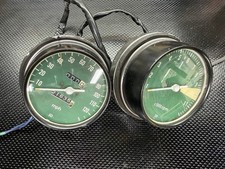 Honda CB750 Speedometer and Tachometer, Oem Green Face picture