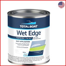 Wet Edge White Marine Topside Paint - Polyurethane for Boats & Outdoors picture