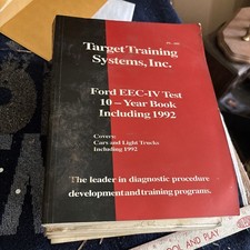 Ford EEC-IV Test 10- Year Book Diagnostic Manual Target Training Systems 1992  picture