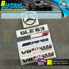 AMG GLE63S SUV V8 BITURBO 4MATIC+ Star Trunk Emblem Black Combo Mercedes V167 picture