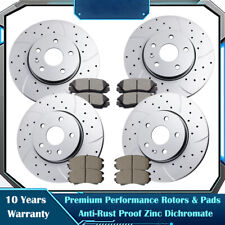 Front Rear Drilled Rotors Brake Ceramic Pads Disc Kit for Chevy Equinox Terrain picture