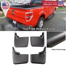 For 04-14 Ford F-150 W/O Fender Flares Front Rear Set OE Splash Mud Guards Flaps picture