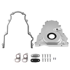 Aluminum Front Timing Cover w/Gaskets For GM Gen III LS1 LS6 4.8L 5.3L 5.7L 6.0L picture