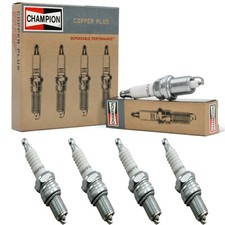 4 Pack Champion Copper Spark Plugs Set for GMC PB1000 SERIES 1963-1966 L4-2.5L picture