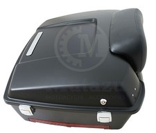 Matte Black Chopped Tour Pak fit Harley Davidson touring Standard hinges latches picture