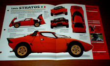 1974 LANCIA STRATOS SPEC SHEET BROCHURE INFO PHOTO POSTER PRINT 74 75 73 picture