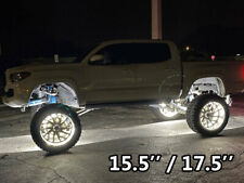 15.5''/ 17.5'' Pure White LED Wheel Lights For Truck Single/Dual/Triple/Quad Row picture