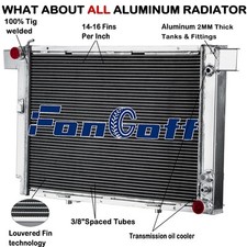 3 Row Aluminum Cooling Radiator Fits 1990-2002 MERCEDES BENZ SL500 500 SL 5.0L, picture