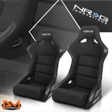 NRG INNOVATION FRP-301 2X Large Size Fixed Back Racing Bucket Seat+Side Bracket picture