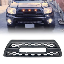 Matte Black Front Bumper Grille w/Amber Lights For 2006-2009 Toyota 4Runner picture