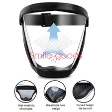 Full Face Super Protective Mask Anti-Fog Shield Safety Transparent Head Cover US picture