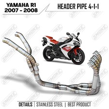 Exhaust Header Pipe only Fit to Yamaha YZF R1 2007-2008 Undertail 4-1-2 Type picture