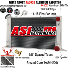 3 ROW Aluminum Radiator For VW Scirocco Pro Stock Style For Drag Racing Use ASI picture