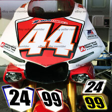  trackday race numberplate set designed to fit 2015 2016 2017 2018 + yamaha R1 picture