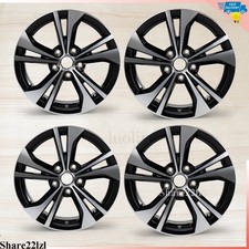 Set of 4 New Wheel For 2020-2022 Nissan Sentra 16 Inch Machined Black Alloy Rim picture