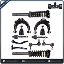 12 Pieces For 2003-2007 Honda Accord Front Struts Control Arm Tie Rods Sway Bars picture