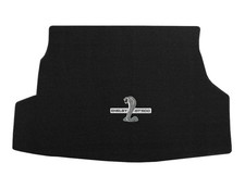 2010-2014 GT500 Convertible Black Rear Trunk Mat NO Shaker - Shelby & Cobra Logo picture