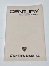 CENTURY BOAT~ORIGINAL 1980'S OWNERS MANUAL~RESORTER~ARABIAN~CORONADO~Others picture