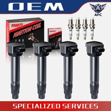 4X Ignition Coil+4X Iridium Spark Plug UF557 for 2008-2014 Dodge Avenger L4 2.4L picture