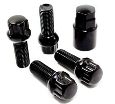 4 14x1.5 28mm Black Ball Seat Wheel Locks for Lexus Toyota Factory Wheels picture