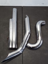 13-23 HARLEY STREETGLIDE EXHAUST HEAT SHIELDS SET OEM CHROME picture