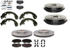 Corolla Prizm 1993-1997 Brake Disc Rotors Pads Drums Shoes Cylinders Springs picture