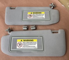 2000-2006 Mercedes-Benz W220 W215 Gray Sun Visor Left Right Pair S430 S500 OEM picture
