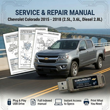 CHEVROLET COLORADO 2015 2016 2017 2018 SERVICE REPAIR WORKSHOP MANUAL ON USB picture