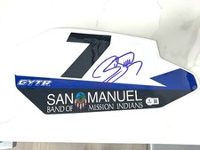JAMES BUBBA STEWART SIGNED AUTHENTIC NUMBER PLATE #7 YAMAHA BECKETT BAS CERT #9 picture