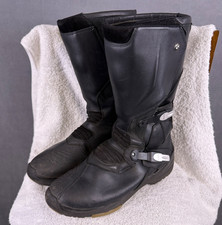 BMW Motorrad Gravel Evo Moto Boots Gore-Tex Black Leather Size US 11.5 EU 45 picture