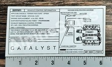 Ferrari F430 Catalyst My 2005 216016 Air Cleaner Emission Label Sticker Decal picture