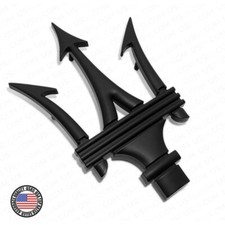 Maserati Ghibli Quattroporte Levante Front Grille Logo Emblem Badge Black Sport picture