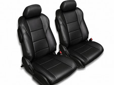 for Nissan 350Z 2003-2006 IGGEE S.leather custom made fit seat covers pair Black picture