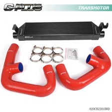 Fit For Volkswagen Golf R GTI MK7 Upgrade Twin Intercooler + Red Hose Kit picture