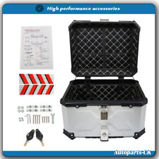 Aluminum 55L Motorcycle Top Case Trunk Scooter Luggage Storage Tour Tail Box picture