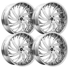 22 inch 22x10 Artis Decatur Chrome wheels rims 5x4.5 5x114.3 +15 picture