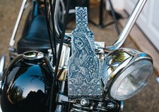 Sexy Day of Dead Engraved Panel Gas Tank Panhead  Shovel Dash Harley Davidson picture