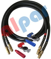 Rubber Air Line Set 12' w/Red & Blue handles and Gladhands Ref:11-8112 picture