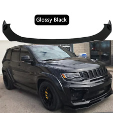 For JEEP Grand Cherokee Universal Front Bumper Lip Spoiler Splitter Glossy Black picture