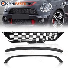 Front Upper Grille W/ Frame For 2007-2015 Mini Cooper S JCW R55 R56 R57 R58 R59 picture